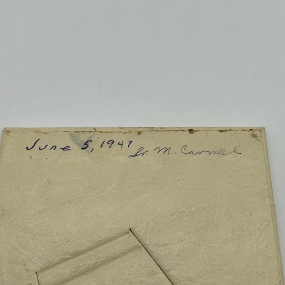 Vintage 1945 Prayer Card Framed Holy Mary - Picture 5 of 8